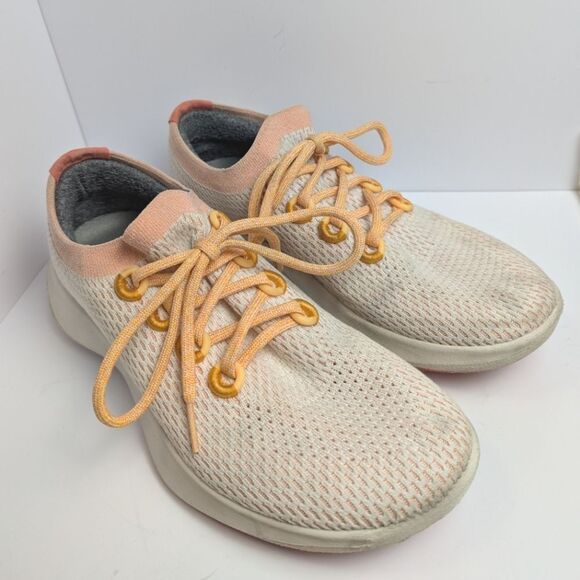 Allbirds Women's Cream & Peach Tree Dasher Knit Athletic Shoes Womens 10 - Picture 2 of 7